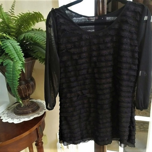 Cocomo Tops - Ruffled Top by Cocomo EUC M